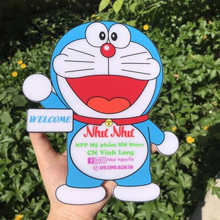 Bảng hiệu Doremon - Bảng hiệu Mica in tên shop - Bảng hiệu decor