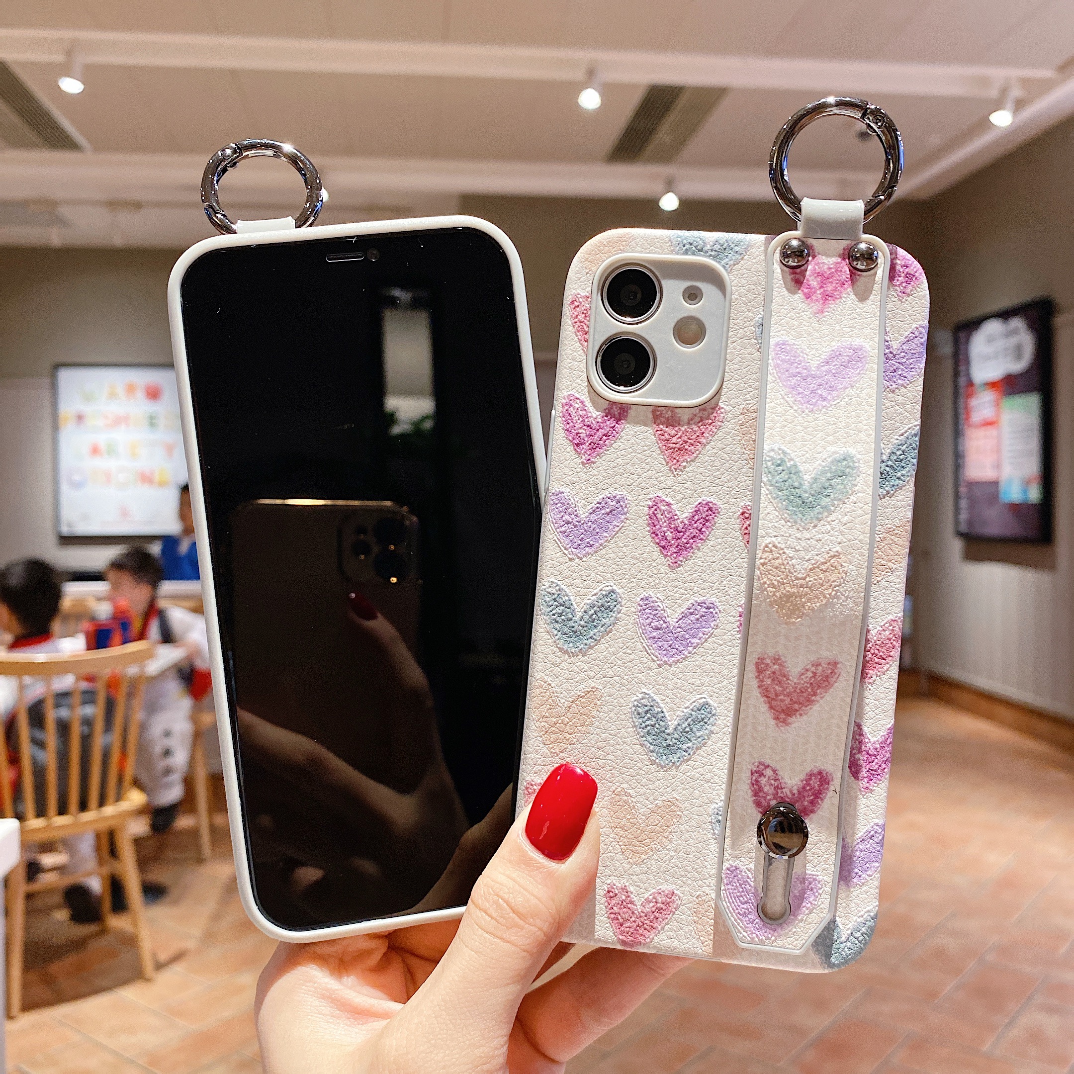 Ốp Điện Thoại Họa Tiết Trái Tim Dễ Thương Cho Iphone 12 Mini 12 Pro Max 11 11 Pro Max X Xs Xr Xsmax 7 8plus | BigBuy360 - bigbuy360.vn