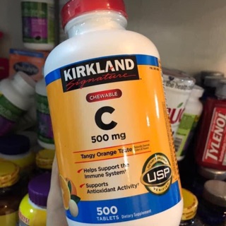 Viên kẹo ngậm vitamin C 500mg bill Costco