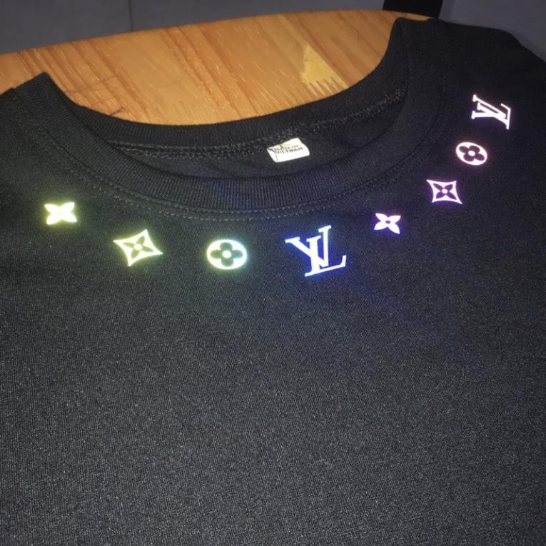 Sticker decal phản quang 7 màu lv , Mạ Vàng ép nhiệt LV - Sticker LV phản quang