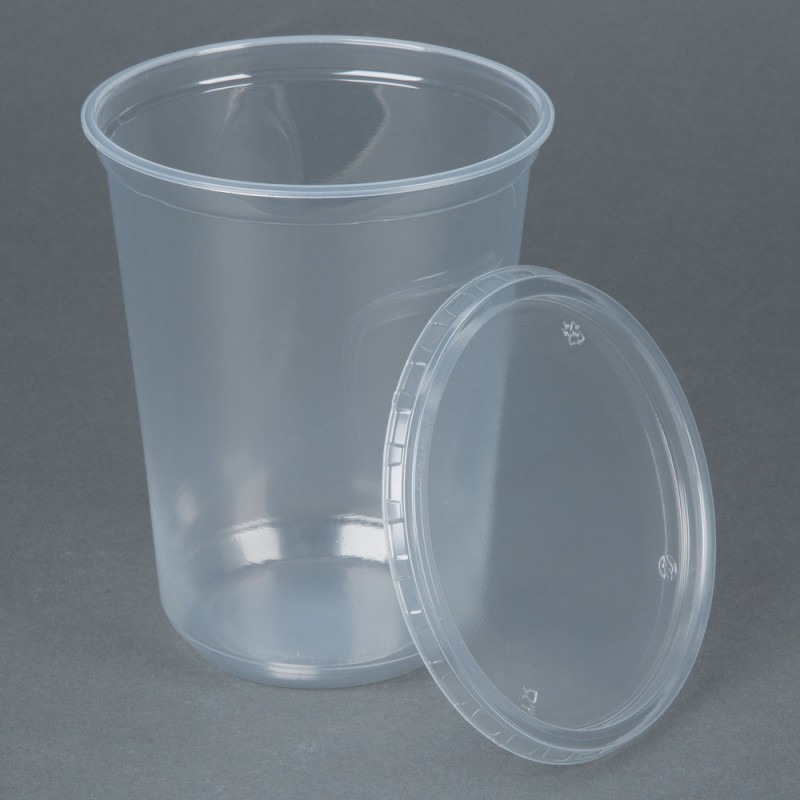 Bộ 50 ly nhựa trơn kèm nắp 800ml, 900ml, 1000ml