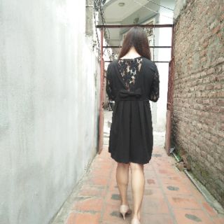 [Bigsize] váy liền tay ren