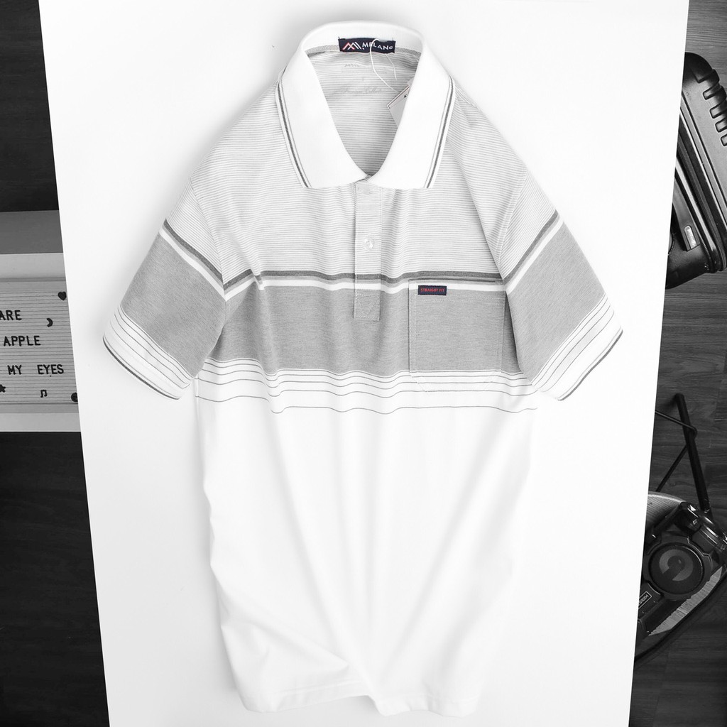 Áo Thun  POLO Nam Lớn Tuổi Có Túi BIG SIZE Áo Thun Nam Có Túi Trung Niên