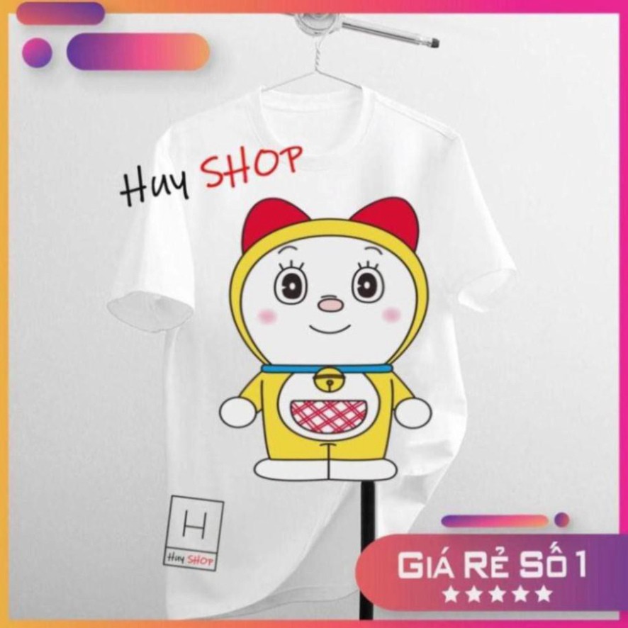 [FREESHIP] 🔥SIÊU PHẨM🔥 Áo Thun Doraemon Nữ Nam Trắng Full Size Cotton Mẫu Mới Áo thun Hàn Quốc Unisex - Áo thun tay lỡ