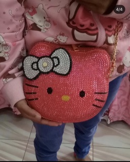 Túi Hello Kitty đính đá handmade