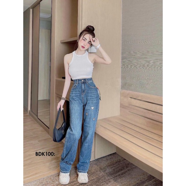 Quần jeans suông bigsize