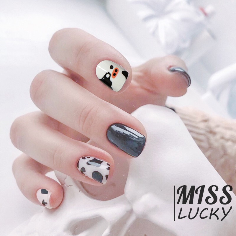 (Hàng Mới Về) Miếng Dán Họa Tiết Da Báo Chống Thấm Nước Trang Trí Móng Tay Nghệ Thuật