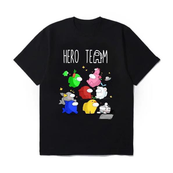 Áo Among us Hero Team đen