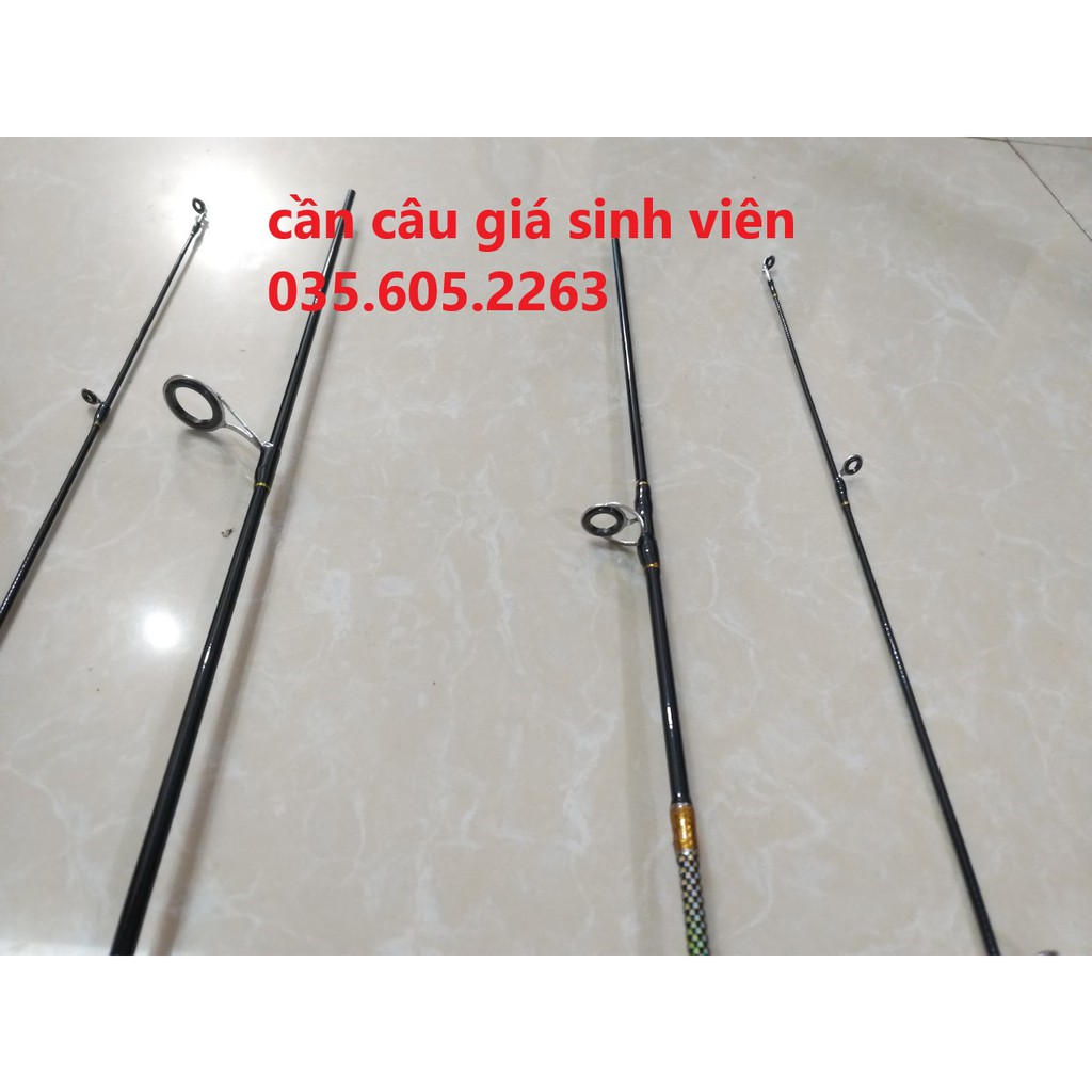 Cần câu lure suối UL 1m68 máy đứng máy ngang