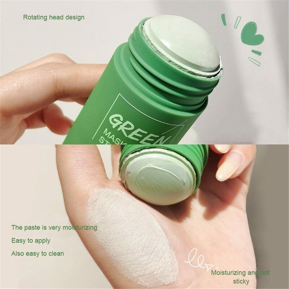 MENGSIQI Green Tea Cleansing Mask Stick Remove Blackheads Deep Clean Pores Shrinking Moisturizing Skin Care