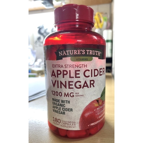 VIÊN UỐNG GIẤM TÁO HỮU CƠ APPLE CINDER VINEGAR HỘP 180 VIÊN