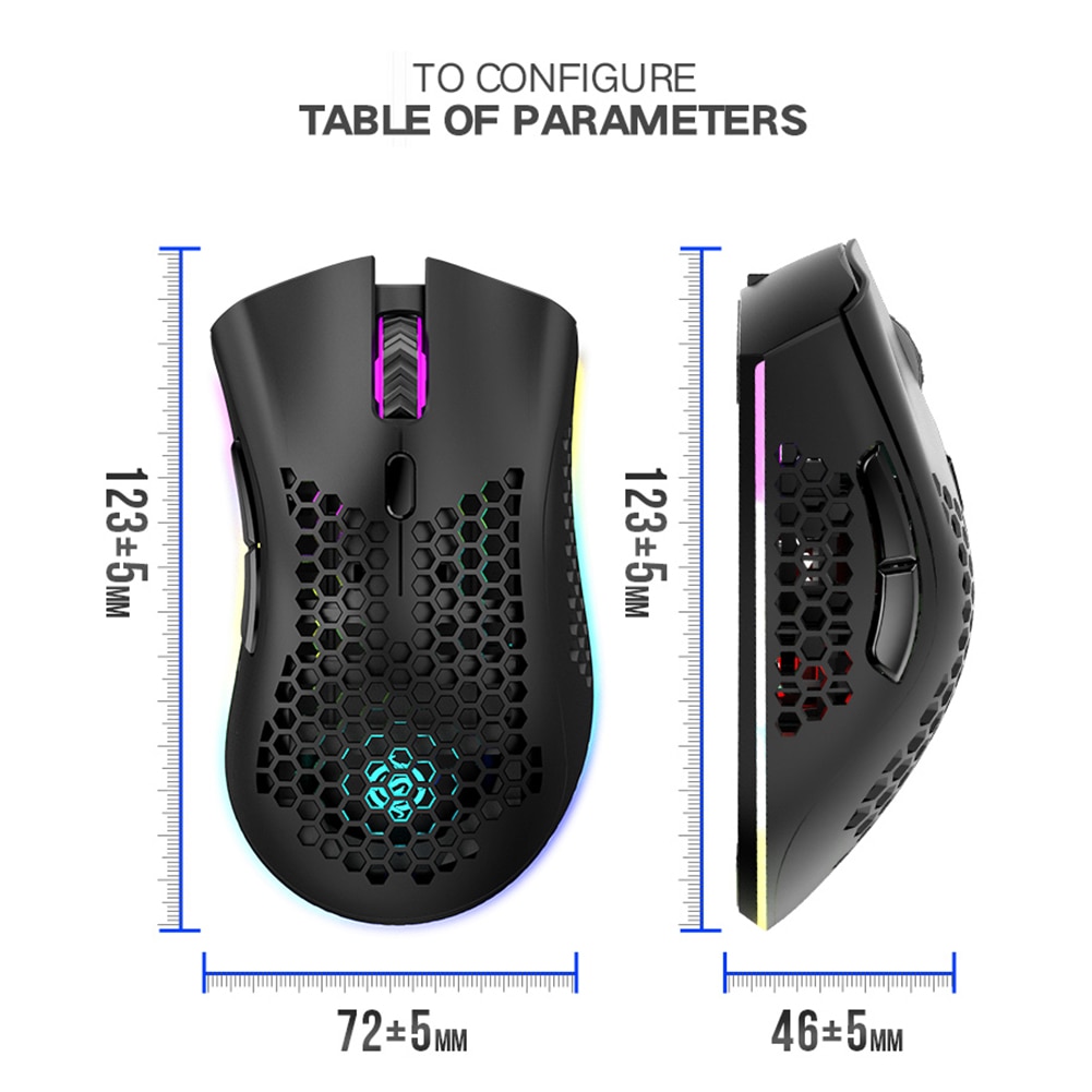 Chuột Chơi Game Không Dây Bm600 2.4ghz 1600dpi