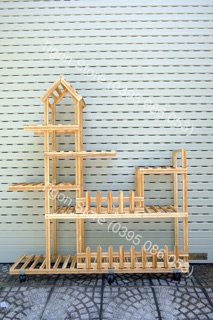 Kệ gỗ kê chậu cây