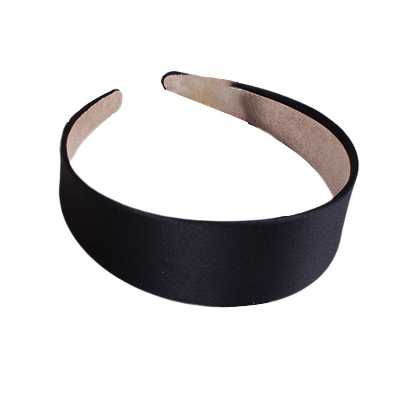 Băng Đô Cài Tóc Bản Rộng 4cm Màu Sắc Đơn Giản Phong Cách Retro Cho Nữ