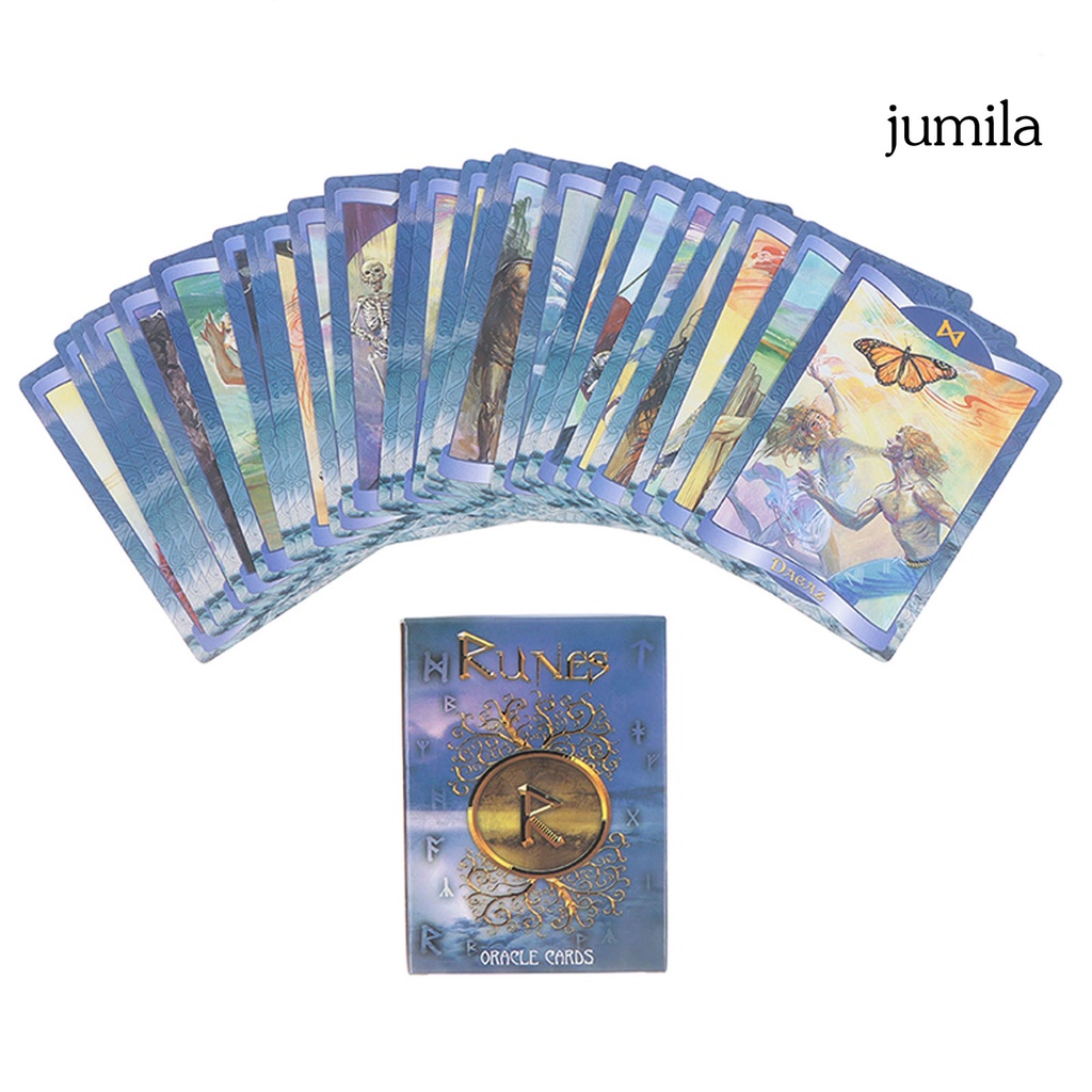 1 Bộ Bài Tarot Tiếng Anh Dark Angels Di Abundance Runes Oracle