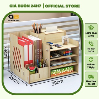 Kệ tài liệu văn phòng, Kệ sách để bàn nhiều ngăn kích thước lớn