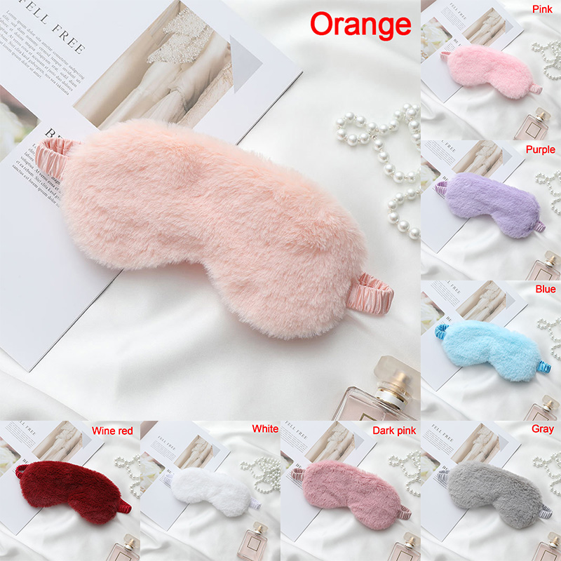 (Hàng Mới Về) Miếng Bịt Mắt Ngủ Vải Lụa Satin Dày Mềm Mại Ấm Áp