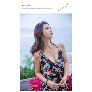 Đầm Maxi Hở Lưng Hoa