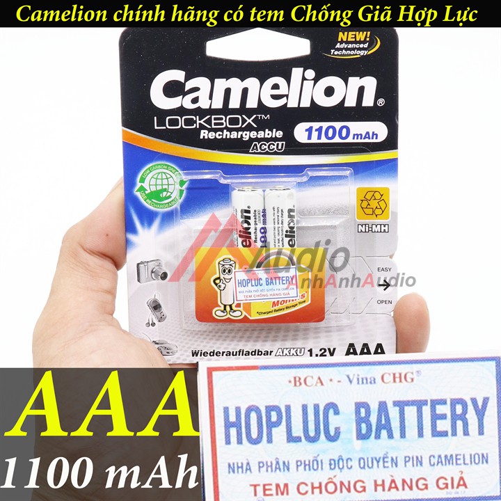 Pin Micro loại sạc Camelion AA 2700 mAh Vỉ 2 viên , hoặc AAA 1100 mAh