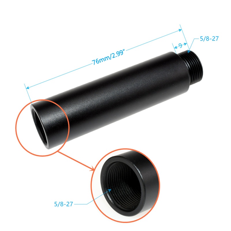 Set 2 Giá Đỡ Micro Mở Rộng 5 8 Inch Female Sang 5 8 Male Tiện Lợi
