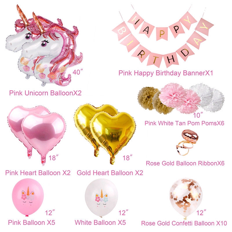 39 chiếc bóng bay chúc mừng sinh nhật hình kì lân