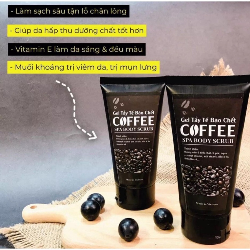 Gel Tẩy Tế Bào Chết Face Và Body Hương Cafe