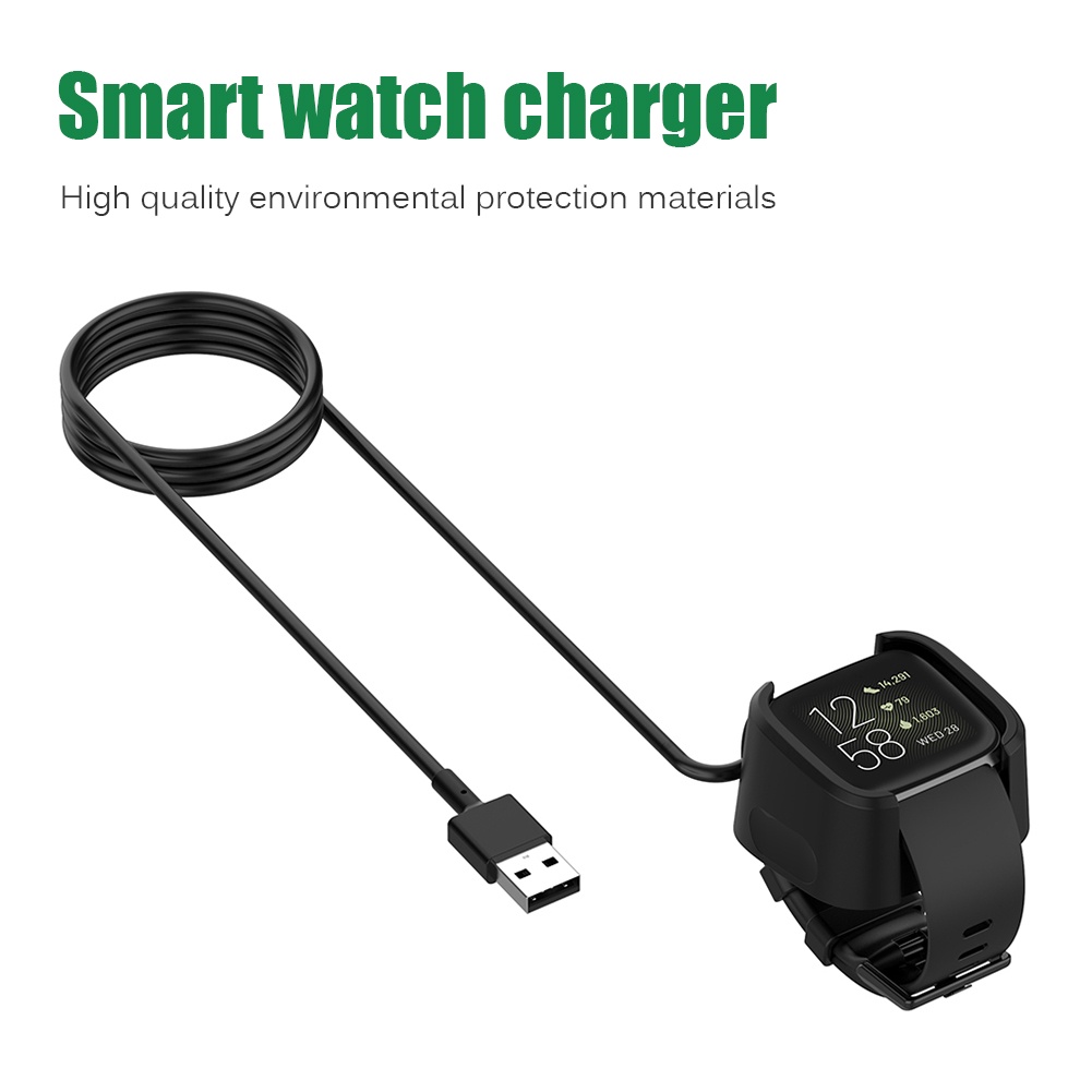 Dây Cáp Sạc USB Thay Thế Cho Vòng Đeo Tay Thông Minh fitbit Versa 2 1 / fitbit versa se versa2 se / versa lite Mới
