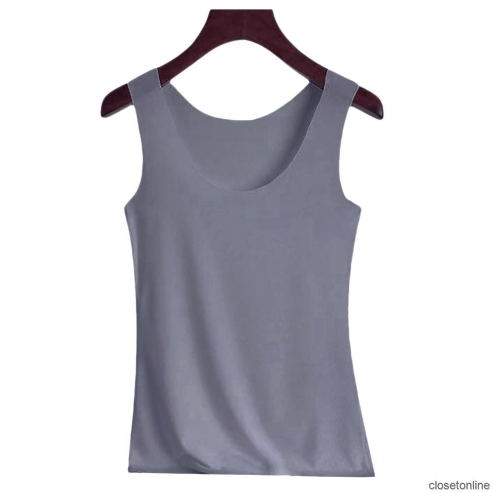 Áo Hai Dây Cổ Tròn Dáng Ôm Màu Trơn Thời Trang Mùa Hè Quyến Rũ Cho Nữ | BigBuy360 - bigbuy360.vn