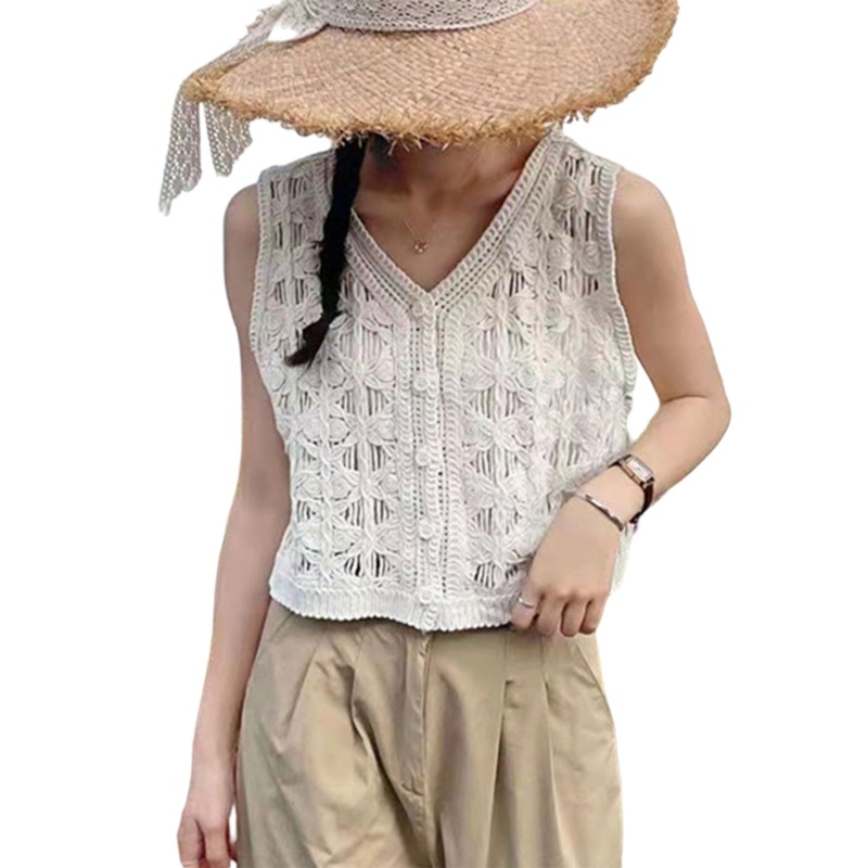 Áo Croptop Dệt Kim Sát Nách Thời Trang Xuân Hè Cho Nữ