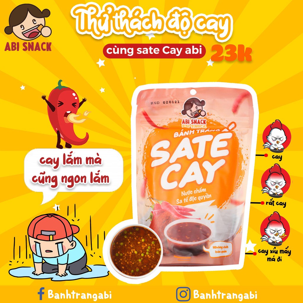 [OFFICIAL STORE] Bánh Tráng Sa Tế Cay Abi - Abi Snack