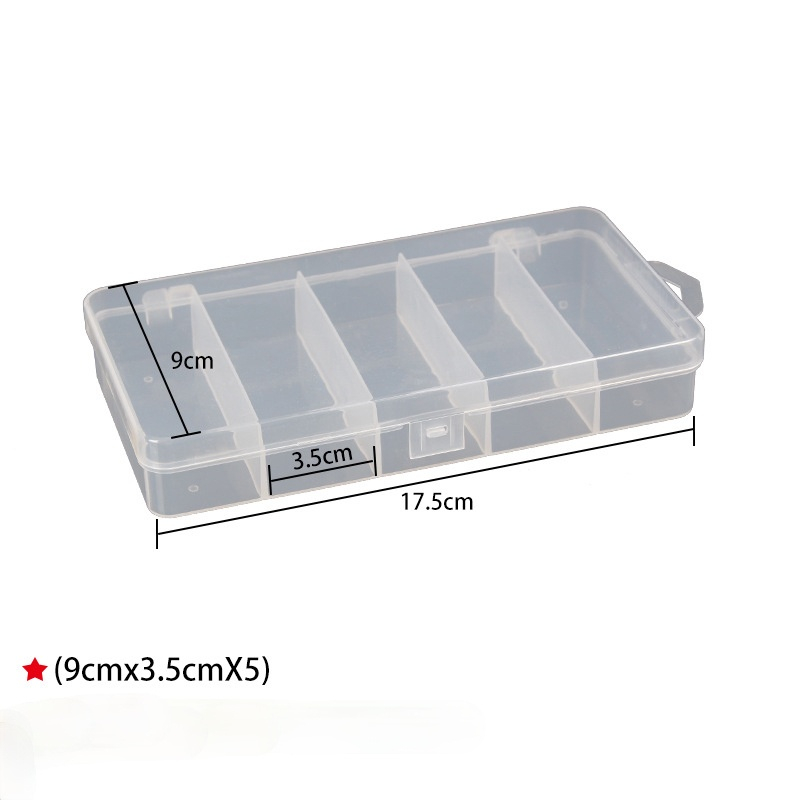 Hộp Nhựa 5 Ngăn Đựng Phụ Kiện Câu Cá