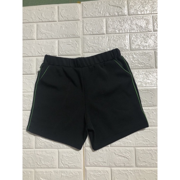 Quần short thể thao nữ - thun cotton, màu đen phối chỉ màu với giá rẻ cho chị em