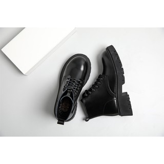 Original boots 6 lỗ xỏ đế cao - Boots da bò nữ (genuine leather)