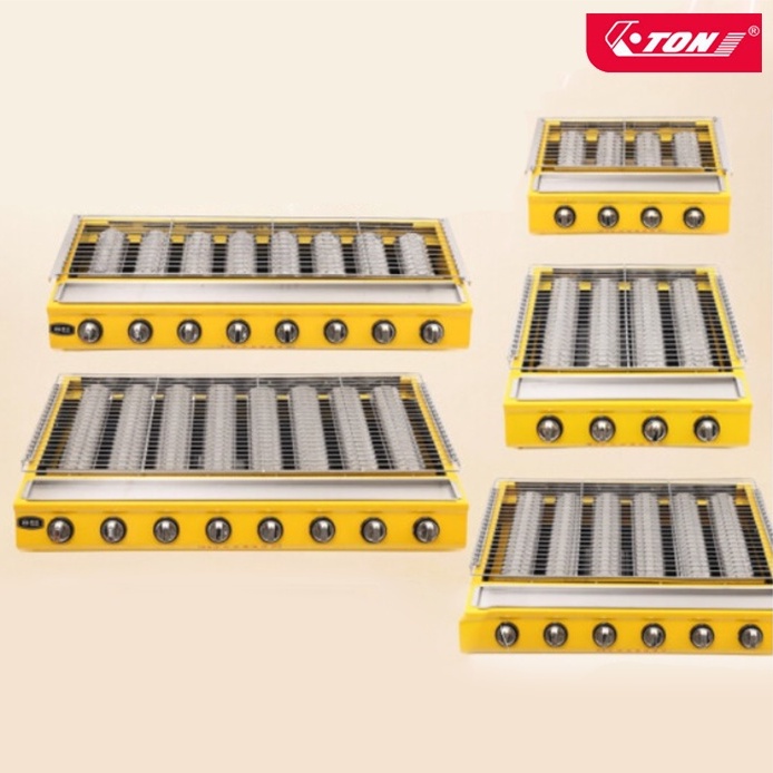 Bếp gas nướng hải sản, nướng thịt bbq không khói sử dụng Gas 4 đầu đốt loại lớn ETON ET-K255