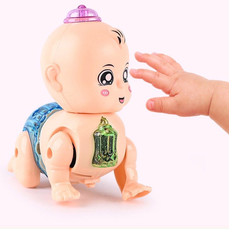 Đồ Chơi Em Bé Tập Bò Ngậm Bình Sữa MushRoom