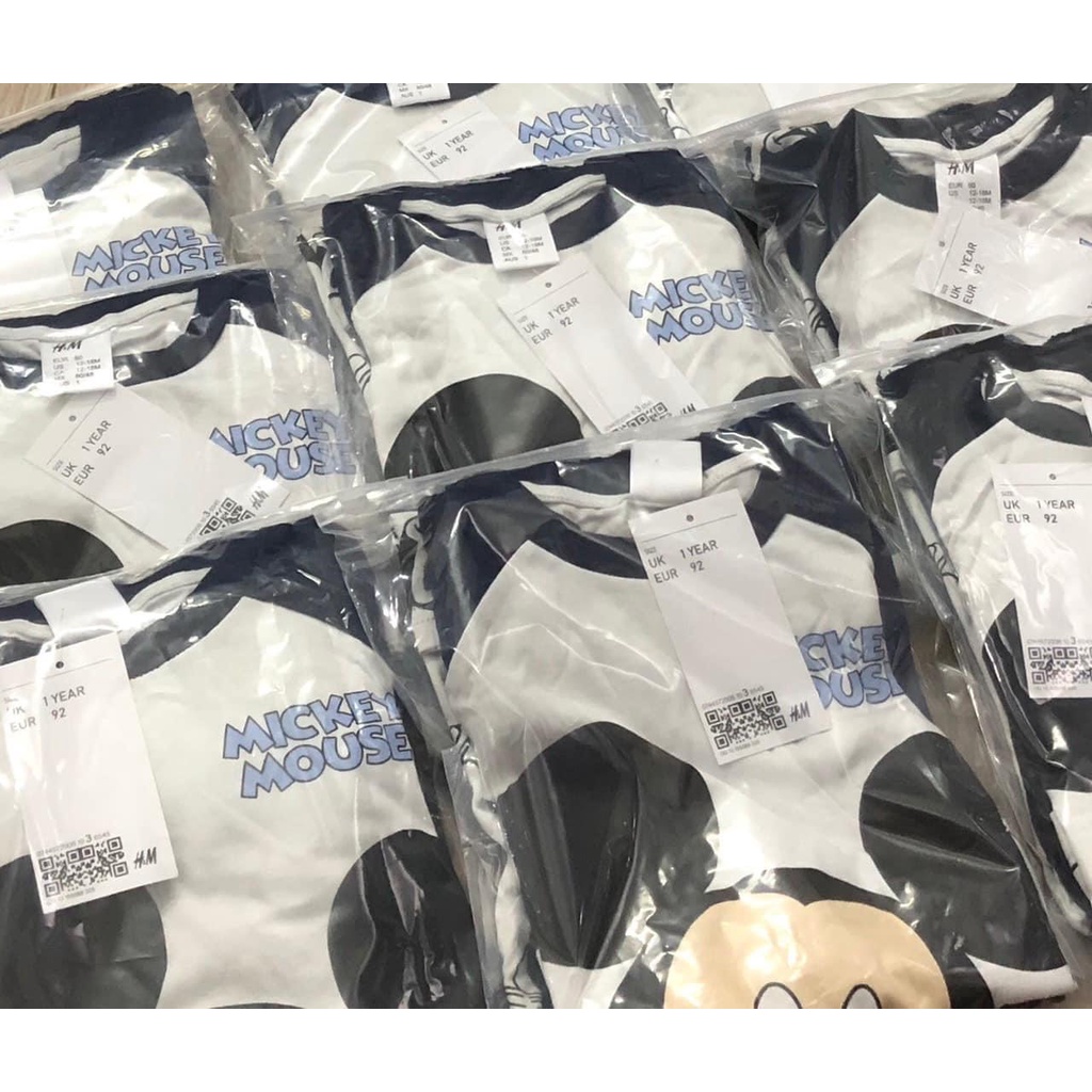 Combo 2 bộ thun cotton mềm mại Mialy Kids hình in Mickey cho bé (9-23kg) - Chất co dãn, mát mẻ