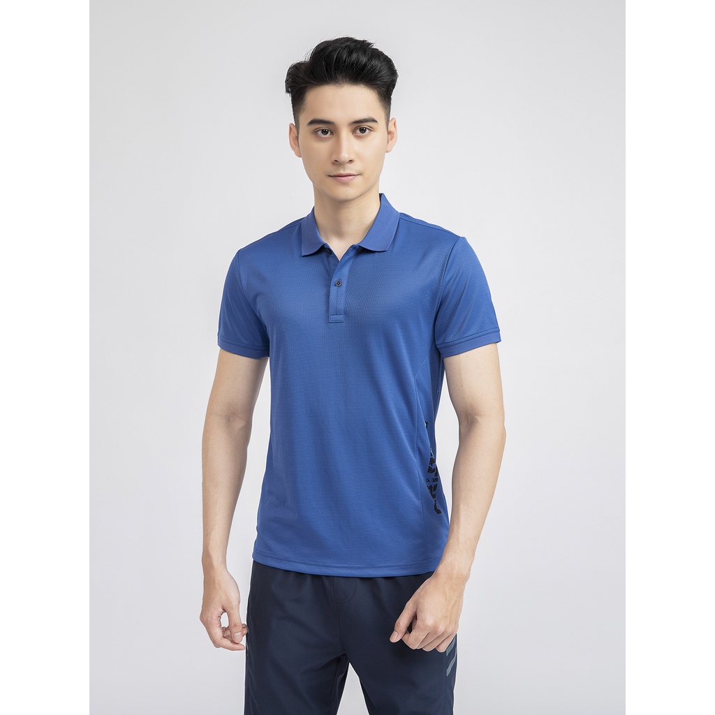 Áo Thun Nam Có Cổ Aristino APS010S1 Polo Nam Ngắn Tay Màu Đỏ và Xanh Biển Vải Polyester Cao Cấp Dáng Ôm Vừa Thể Thao