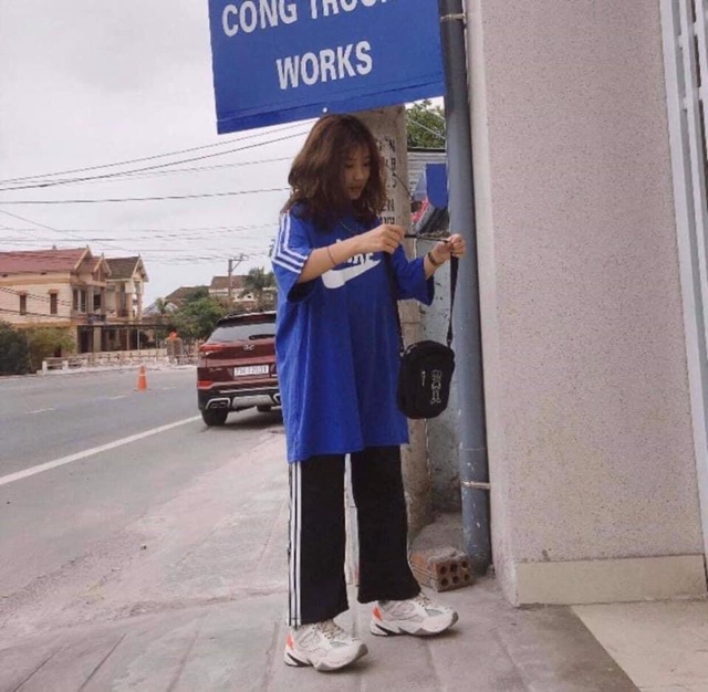 (tặng balo bất kì ) Quần thể thao ba sọc rộng