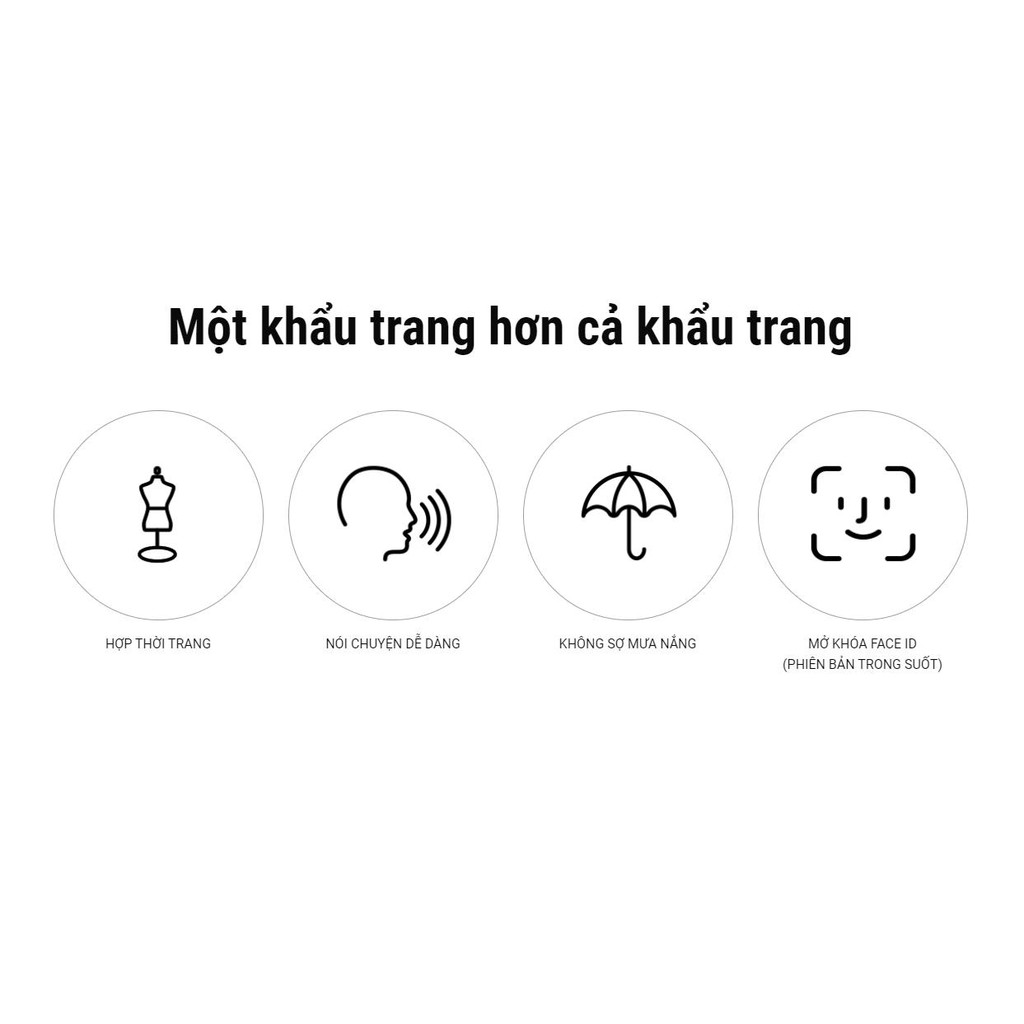 (Sẵn) Khẩu Trang Nhựa an toàn TPU, Mở Face ID, chống tia UV tặng kính trong suốt | BigBuy360 - bigbuy360.vn