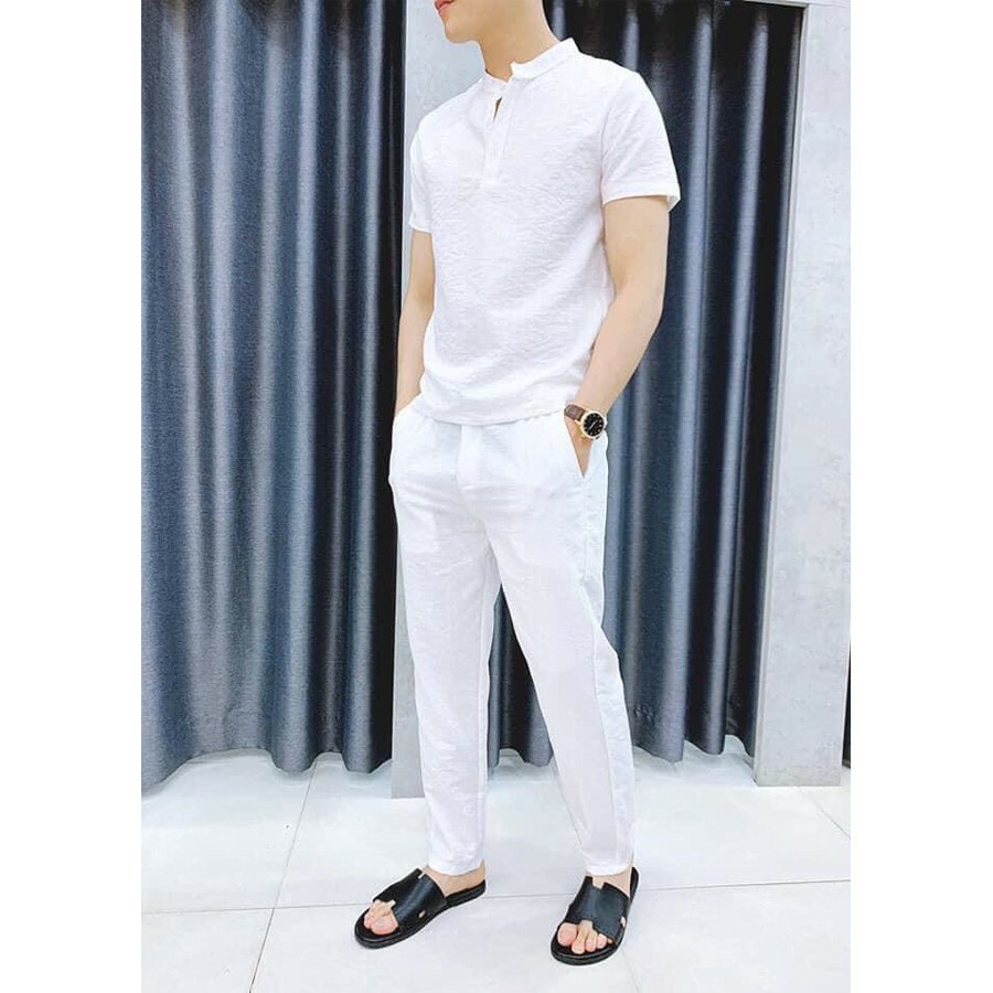TẾT🌺 BỘ ĐŨI NAM Quần Dài Áo Cộc Chất Vải Đũi Mát - Nhẹ Như Không thời trang nam cao cấp 2021