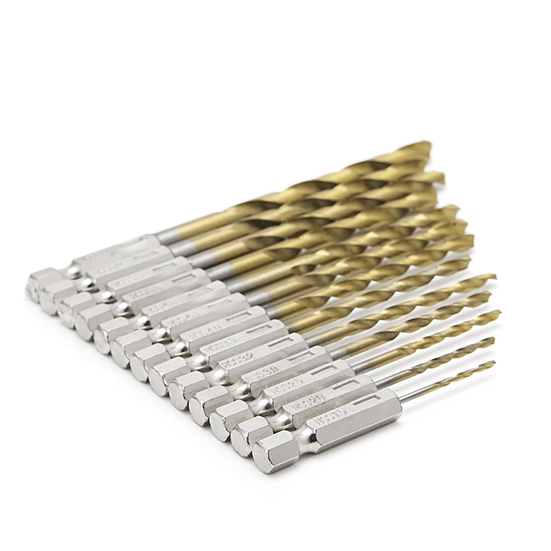 Set 13 mũi khoan làm bằng thép tiện dụng