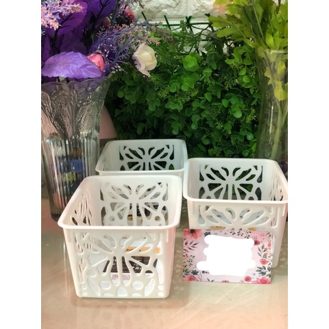 Rổ nhựa chữ nhật Pet Hàn Quốc