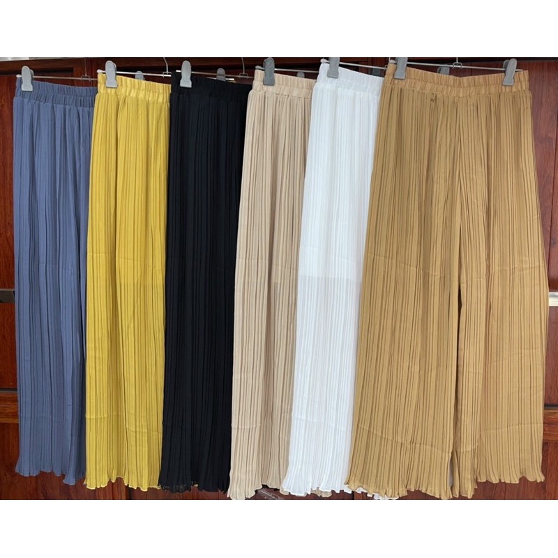 Quần xếp ly ống suông rộng