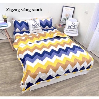 Bộ ga gối 1 ga 2 vỏ gối nằm cotton poly 1m6x2m-set 3 món,mẫu cung hoàng đạo