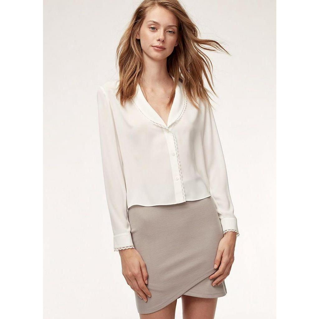 Chân váy thun vạt chéo Aritzia