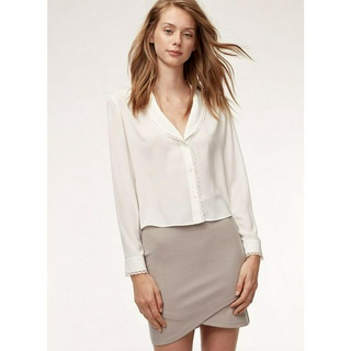 Chân váy thun vạt chéo Aritzia