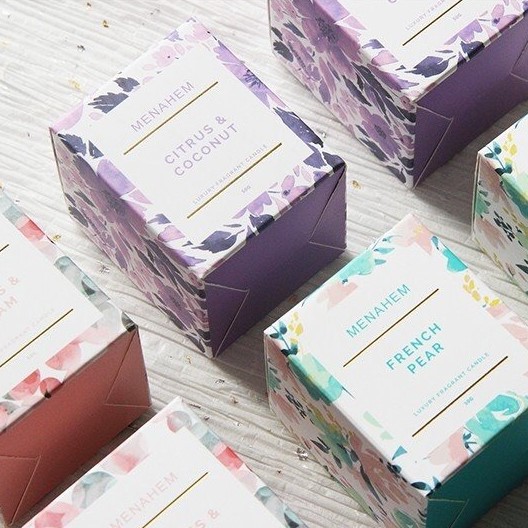 Nến thơm MENAHEM thư giãn không khói Luxury Fragrant Candle MENA01