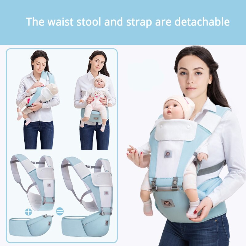 [HÀNG ĐẸP] Địu em bé dùng cho trẻ sơ sinh đến 3 tuổi có thể địu nằm địu ngồi nhiều tư thế có bệ ngồi có thể tháo rời