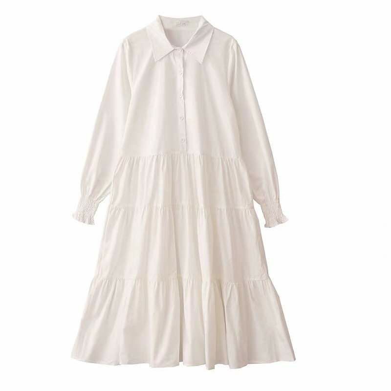 Order set váy ulzzang theo gam màu trắng 4227