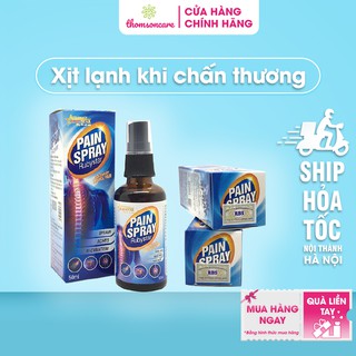 Chai xịt giảm đau Pain spray rubystar chai 50ml xịt lạnh giảm đau thể thao bóng đá bầm tím tại chỗ